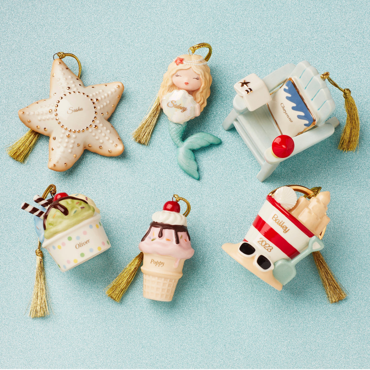 Personalized Beach Pail Ornament