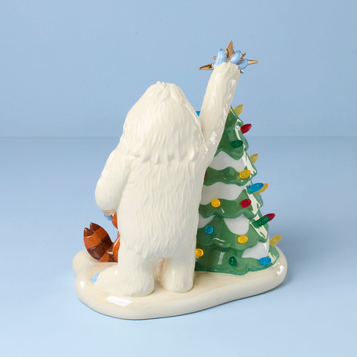 Rudolph and Bumble Lit Figurine