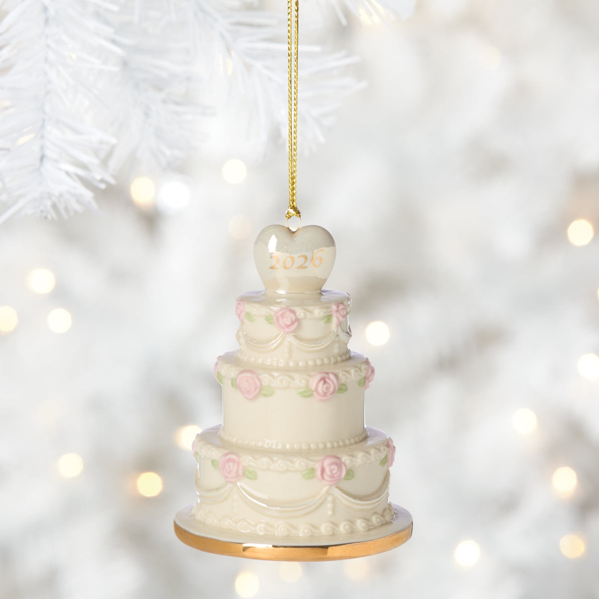 2026 Wedding Cake Ornament
