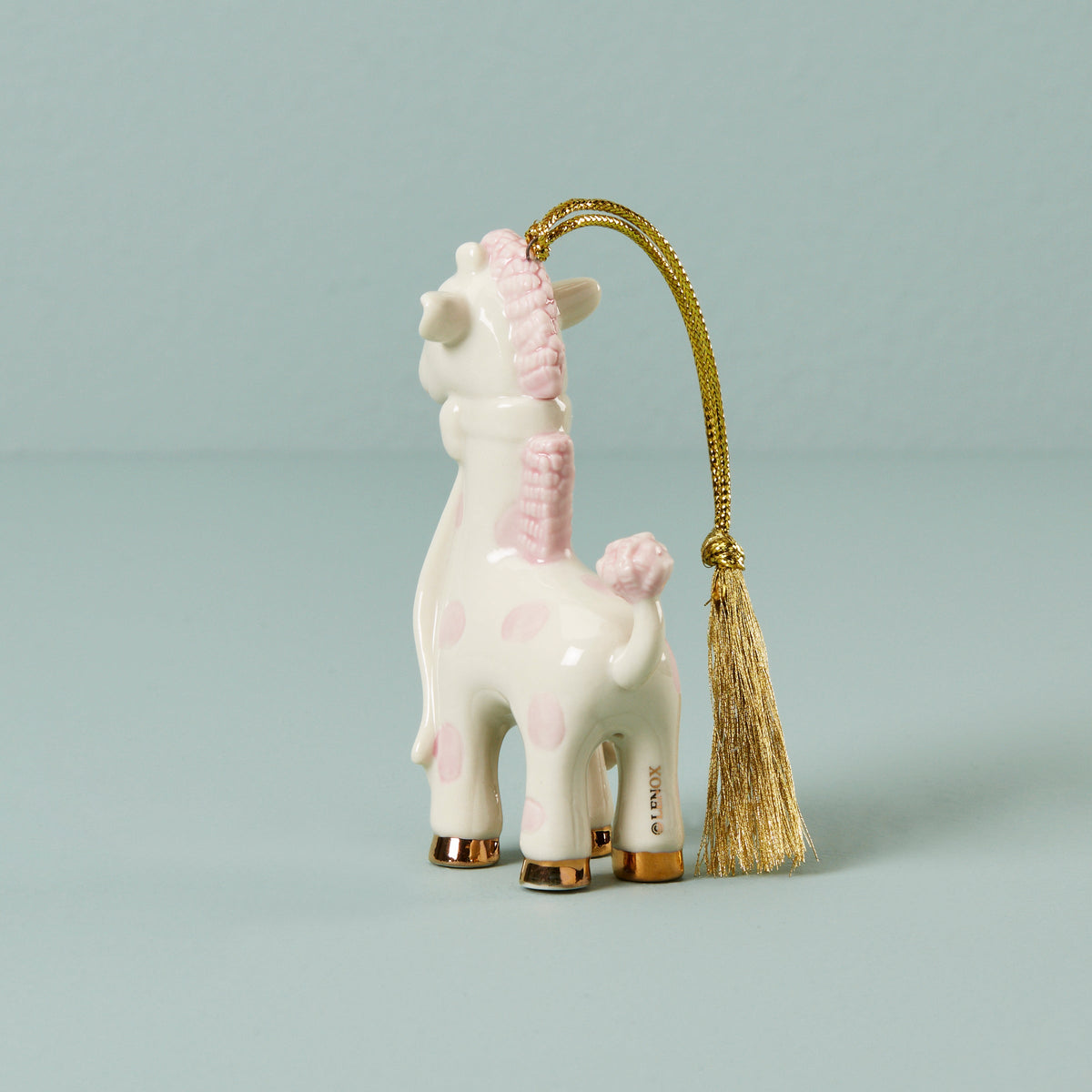 Personalized Baby's Pink Giraffe Ornament