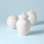 Opal Innocence Carved 3-Piece Canister Set