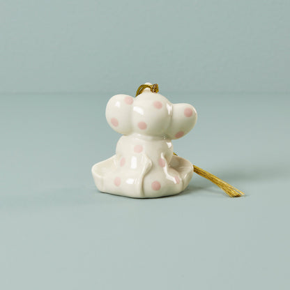 Personalized Pink Elephant Ornament