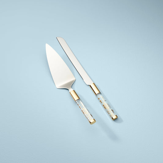 Opal Innocence 2-Piece Cake Knife & Server Set