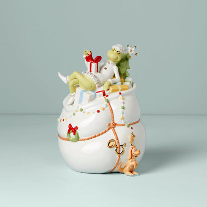 Merry Grinchmas Cookie Jar