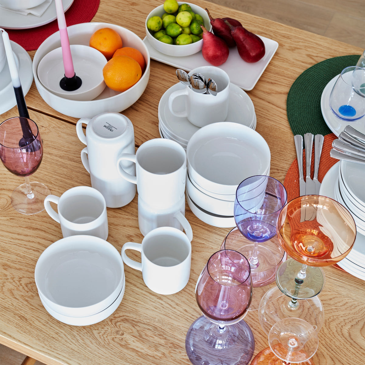 24 Seven White 12-Piece Dinnerware Set