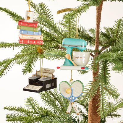 Personalized Bookworm Ornament