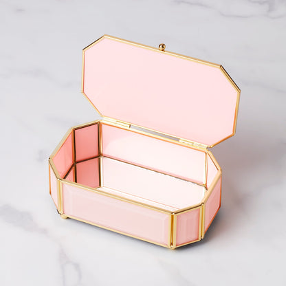 "I Treasure You" Pink Jewelry Box
