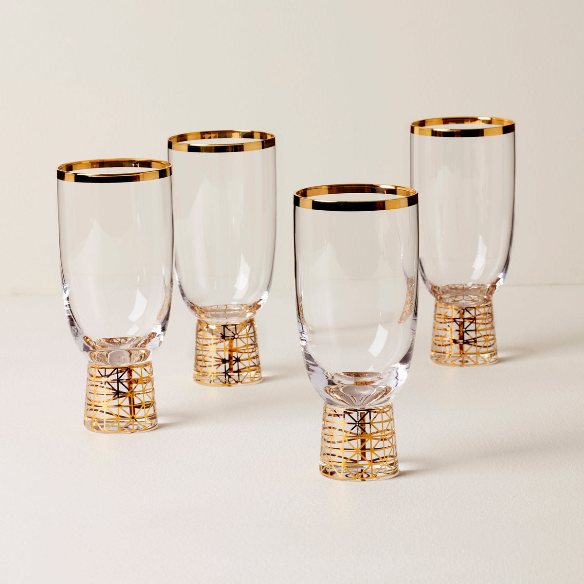 Tuscany Classics Gold Frost All-Purpose Glasses, Set Of 4