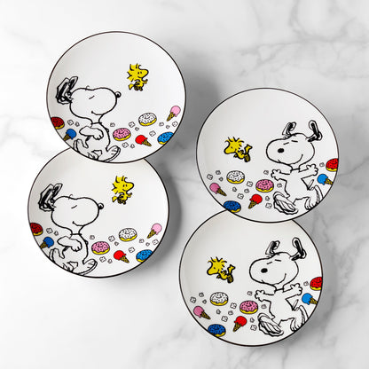 Chef Snoopy Accent Plates, Set of 4