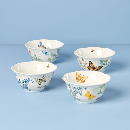 Butterfly Meadow Herbs Rice Bowls, Set of 4