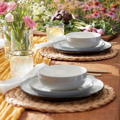 24 Seven Colors Pumice 12-Piece Dinnerware Set