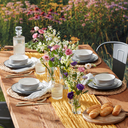 24 Seven Colors Pumice 12-Piece Dinnerware Set