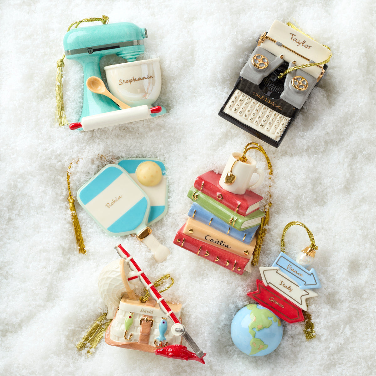 Personalized Bookworm Ornament