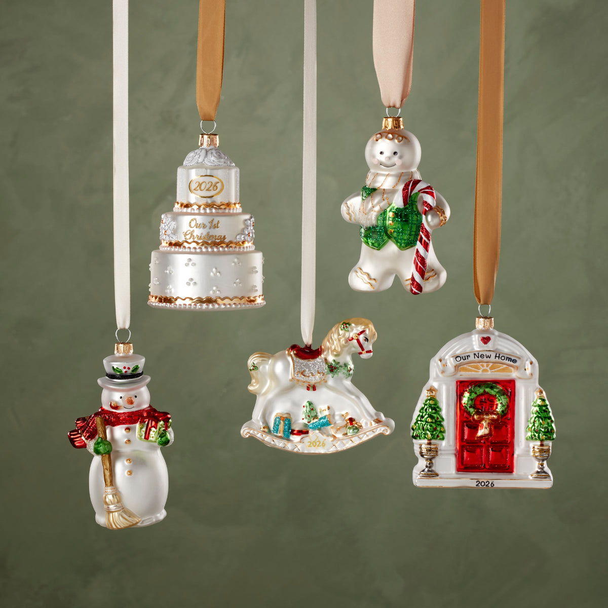 2026 Retro Blown Glass New Home Ornament