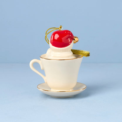 Coffee Tea & Me Snowman Ornament