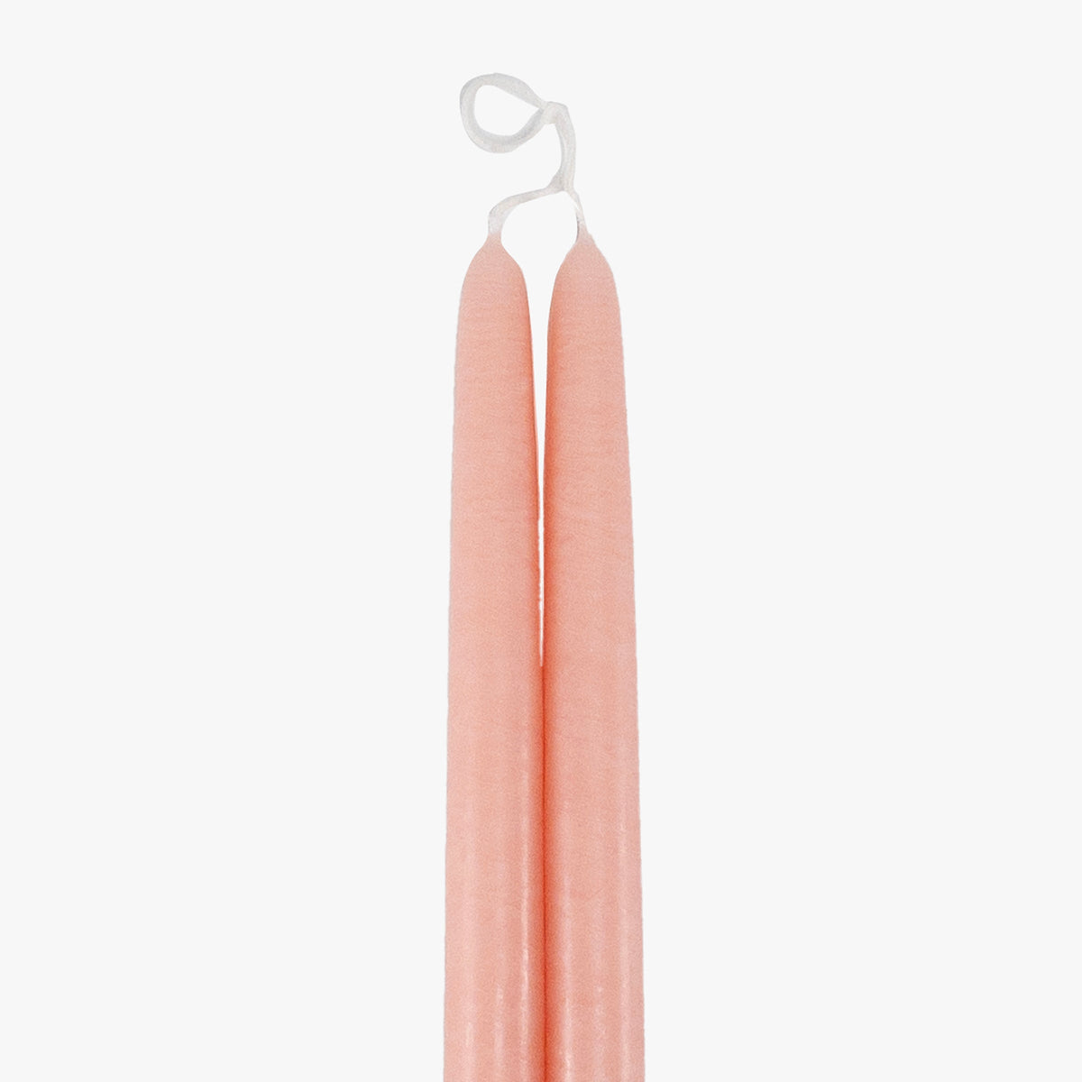 Dripless Blush 12" Taper Candles, Set of 2